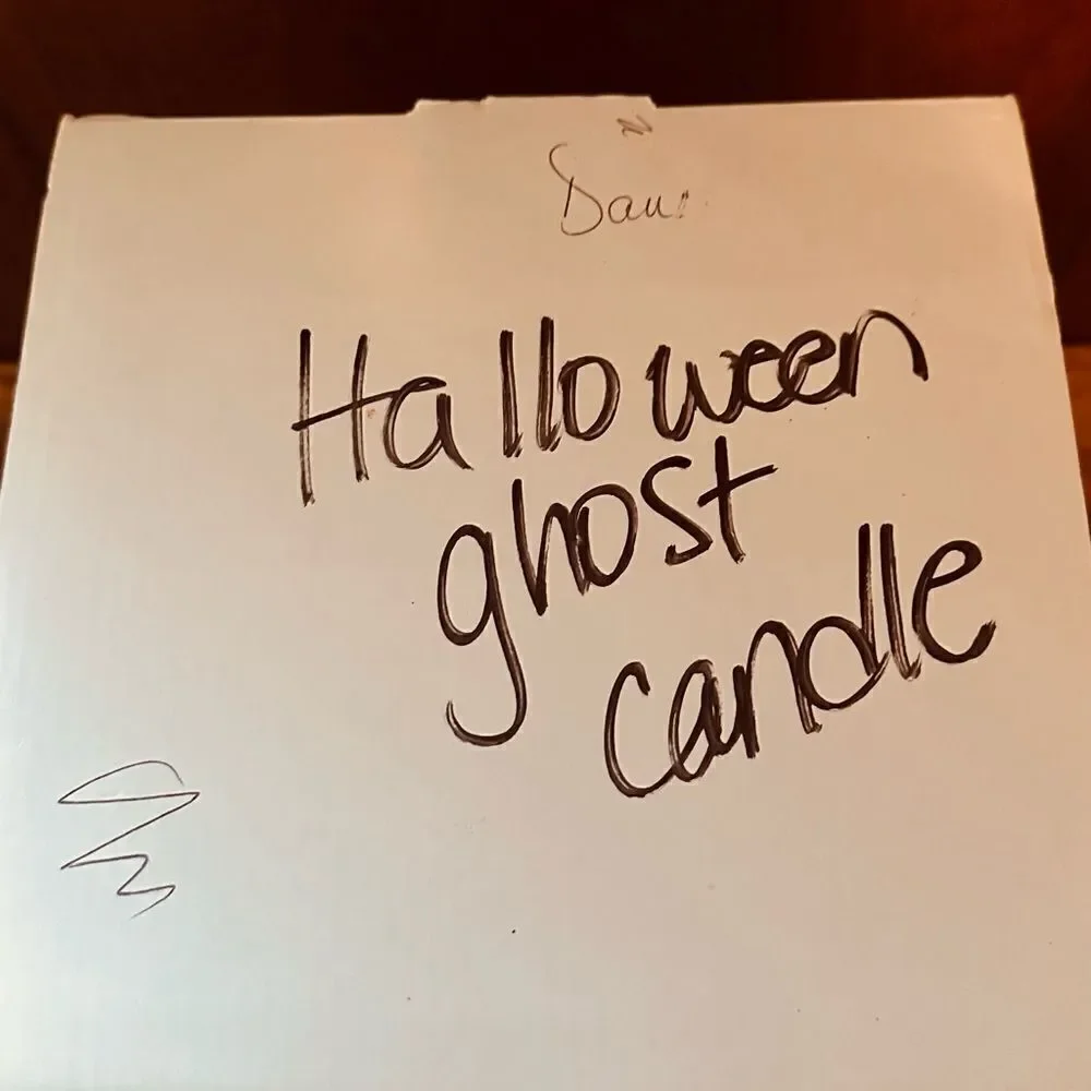 Partylite Vintage‎ Halloween Shadowdancers Ghost CANDLE Tea Light Lamp EUC